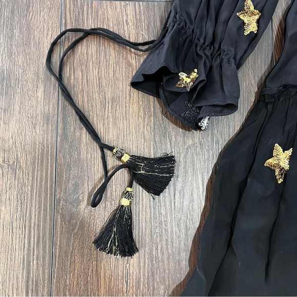 Rococo Sand Revolve Astral mini dress, black sequined stars size medium - Picture 9 of 13